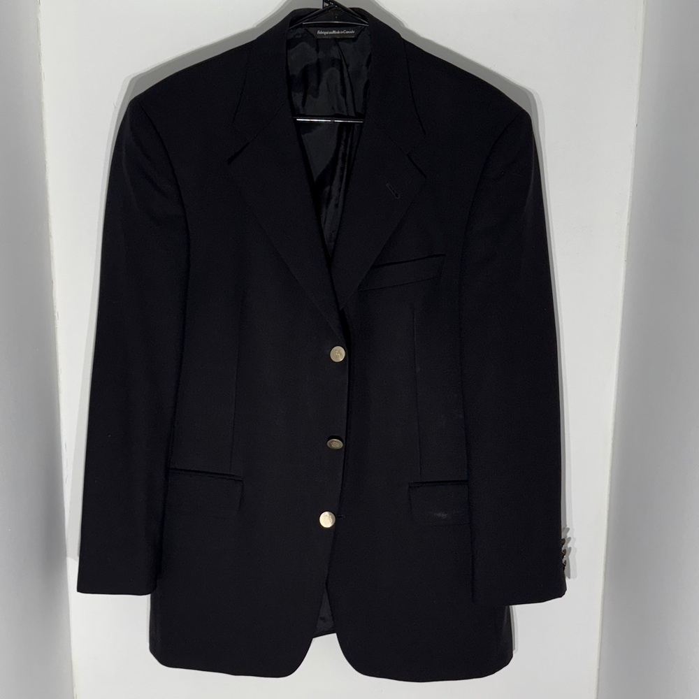 Cambridge cloth by Ermenegildo Zegna Black Jacket